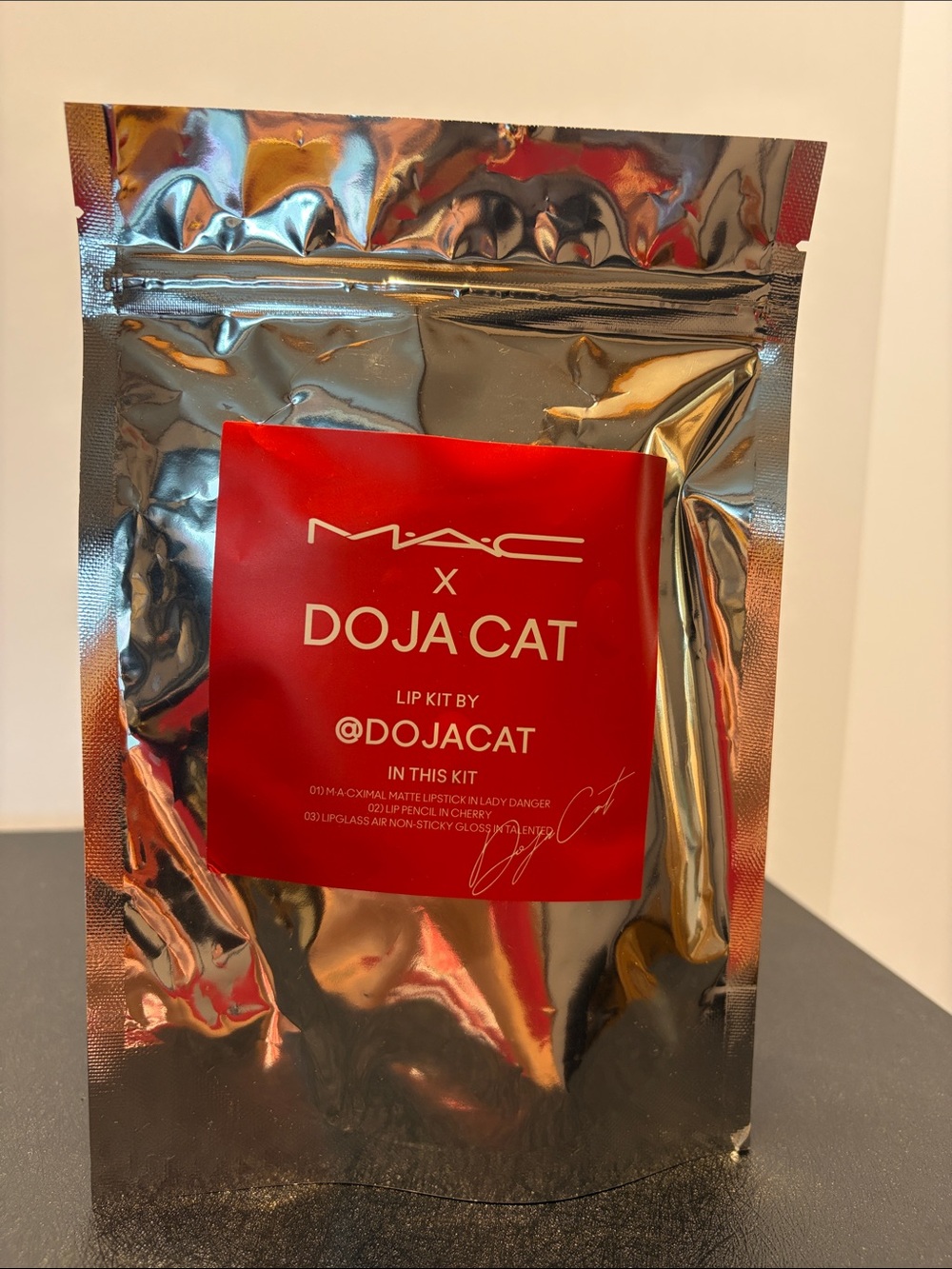 MAC x Doja Cat lip kit lipstick, pencil & lip gloss